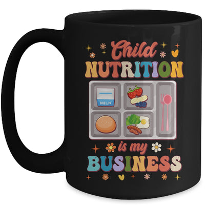 Child Nutrition Is My Business Lunch Lady Cafeteria Groovy Mug | teecentury