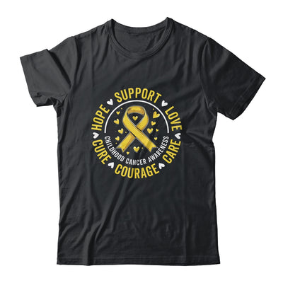 Childhood Cancer Awareness Child Cancer Care Gold Ribbon Shirt & Hoodie | teecentury