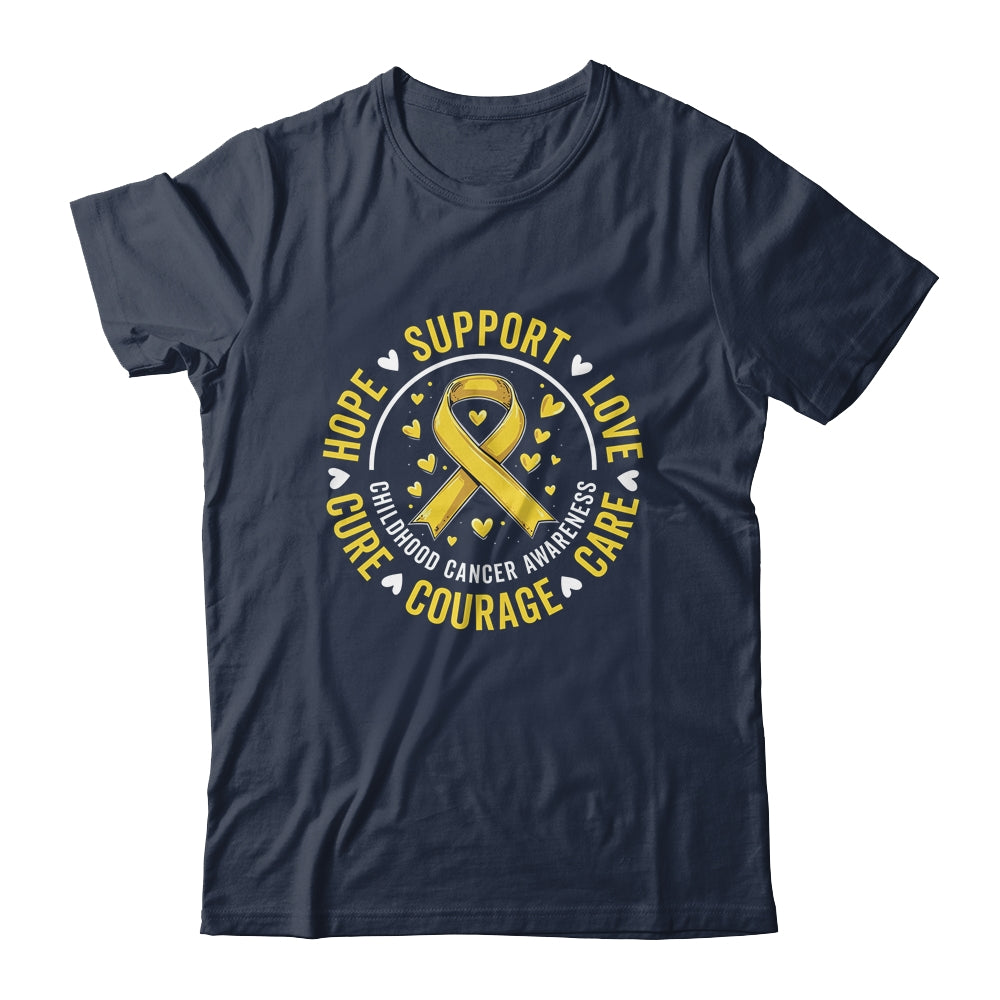 Childhood Cancer Awareness Child Cancer Care Gold Ribbon Shirt & Hoodie | teecentury
