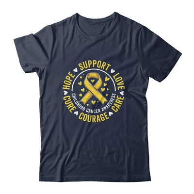 Childhood Cancer Awareness Child Cancer Care Gold Ribbon Shirt & Hoodie | teecentury