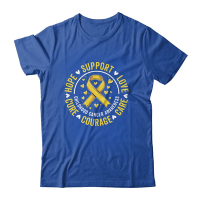 Childhood Cancer Awareness Child Cancer Care Gold Ribbon Shirt & Hoodie | teecentury
