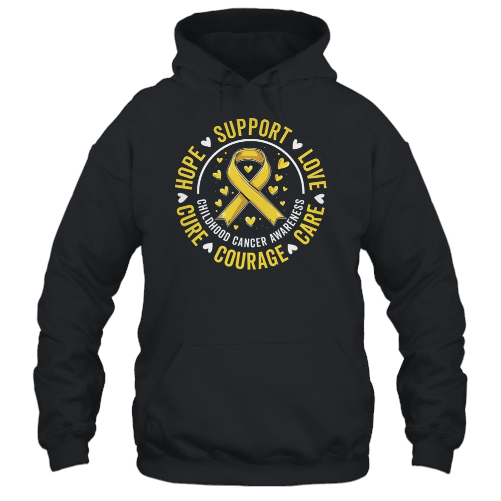 Childhood Cancer Awareness Child Cancer Care Gold Ribbon Shirt & Hoodie | teecentury