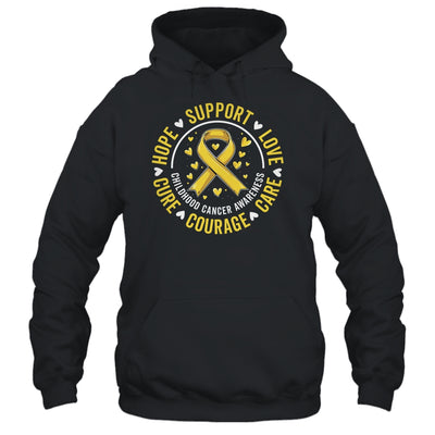 Childhood Cancer Awareness Child Cancer Care Gold Ribbon Shirt & Hoodie | teecentury
