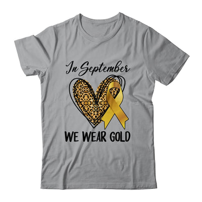 Childhood Cancer Awareness Month In September We Wear Gold Shirt & Hoodie | teecentury