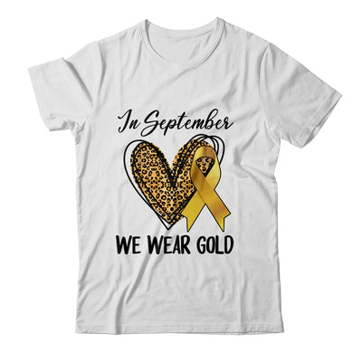 Childhood Cancer Awareness Month In September We Wear Gold Shirt & Hoodie | teecentury