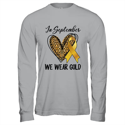 Childhood Cancer Awareness Month In September We Wear Gold Shirt & Hoodie | teecentury