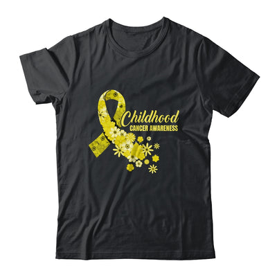 Childhood Cancer Awareness Ribbon Cancer Survivor Groovy Shirt & Hoodie | teecentury