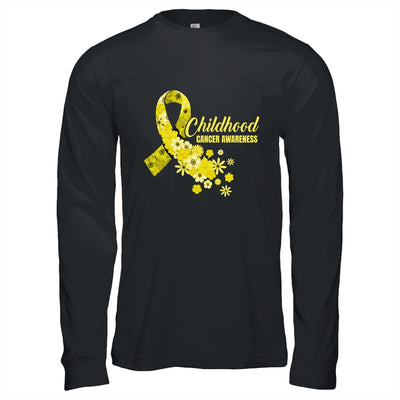 Childhood Cancer Awareness Ribbon Cancer Survivor Groovy Shirt & Hoodie | teecentury