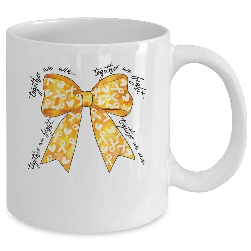 Childhood Cancer Warrior Together We Fight Together We Win Mug | teecentury