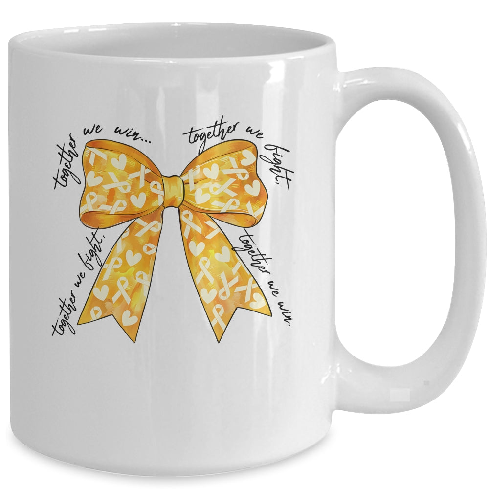 Childhood Cancer Warrior Together We Fight Together We Win Mug | teecentury