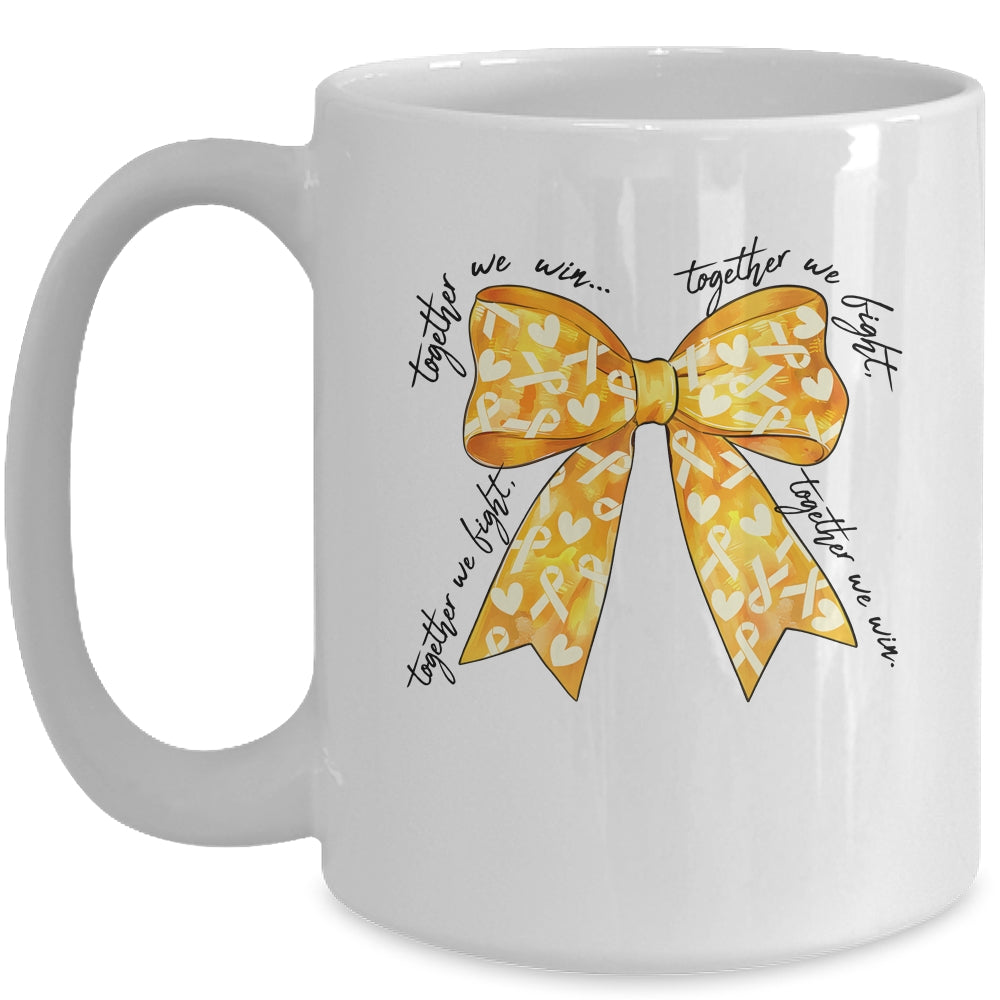 Childhood Cancer Warrior Together We Fight Together We Win Mug | teecentury