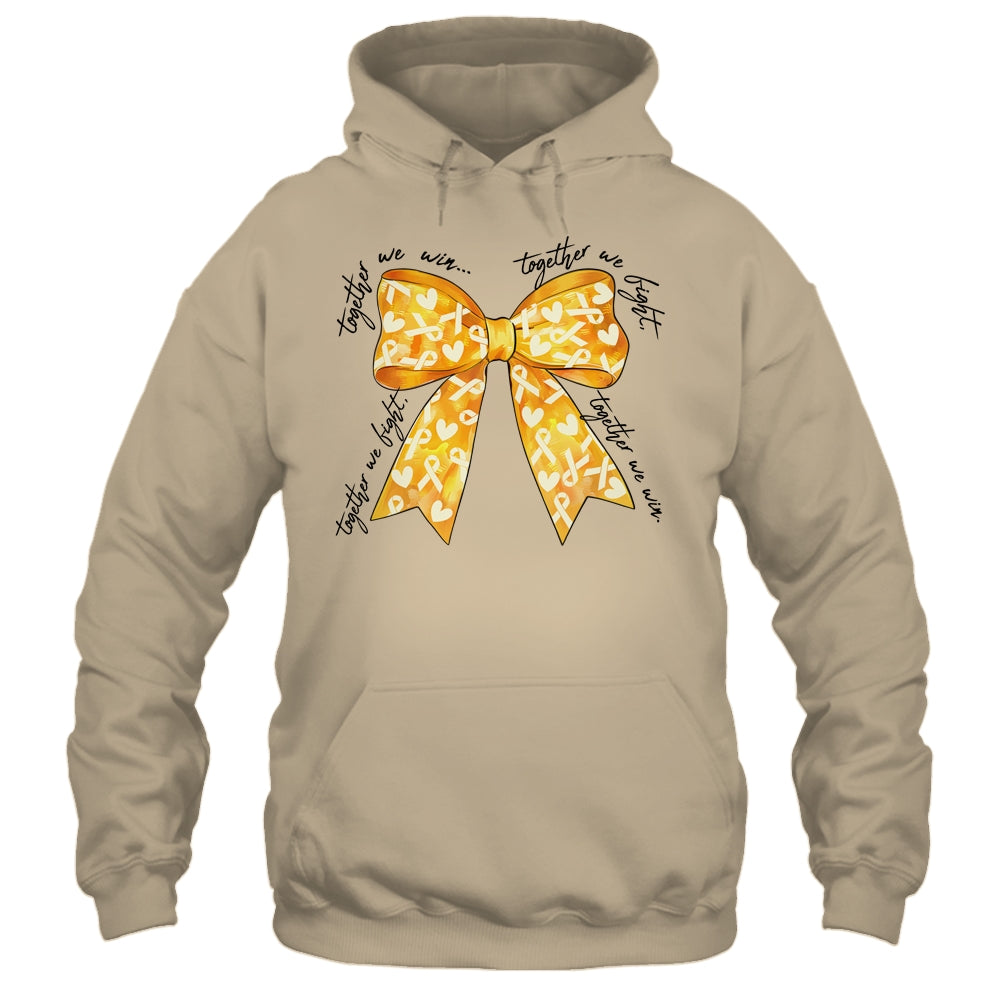 Childhood Cancer Warrior Together We Fight Together We Win Shirt & Hoodie | teecentury
