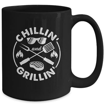Chillin And Grillin Costume Funny BBQ Grilling Dad Mug | teecentury