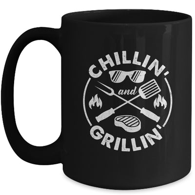 Chillin And Grillin Costume Funny BBQ Grilling Dad Mug | teecentury