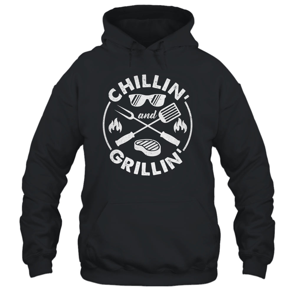 Chillin And Grillin Costume Funny BBQ Grilling Dad Shirt & Hoodie | teecentury