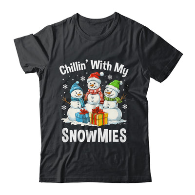 Chillin With My Snowmies Ugly Christmas Snowman Family Shirt & Sweatshirt | teecentury