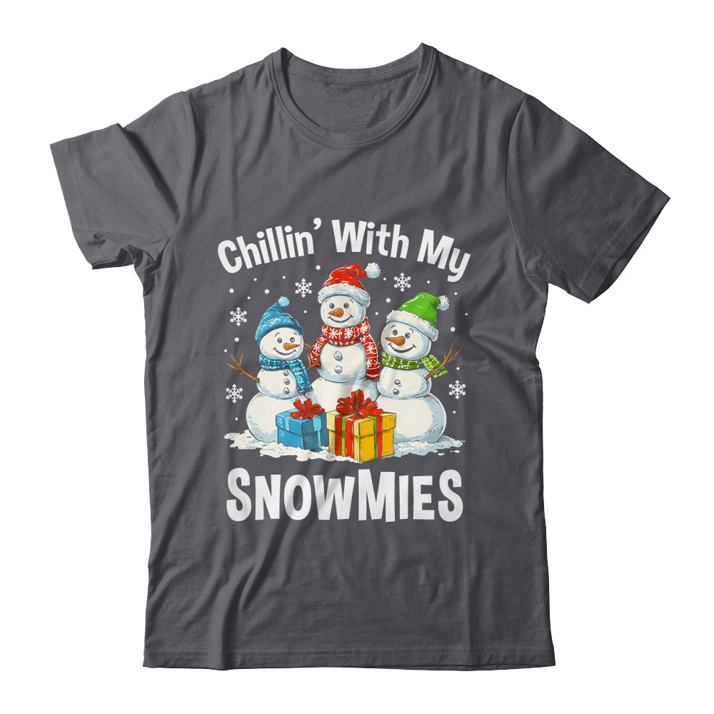 Chillin With My Snowmies Ugly Christmas Snowman Family Shirt & Sweatshirt | teecentury