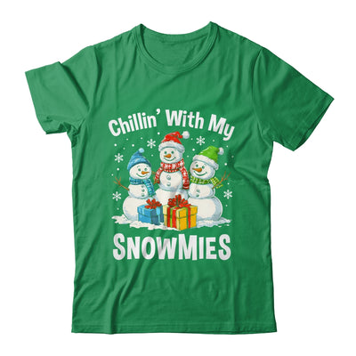 Chillin With My Snowmies Ugly Christmas Snowman Family Shirt & Sweatshirt | teecentury