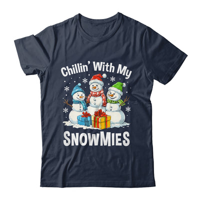 Chillin With My Snowmies Ugly Christmas Snowman Family Shirt & Sweatshirt | teecentury