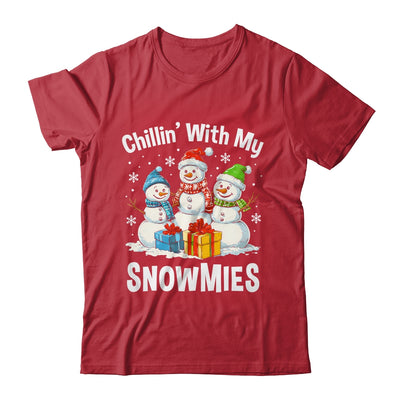 Chillin With My Snowmies Ugly Christmas Snowman Family Shirt & Sweatshirt | teecentury