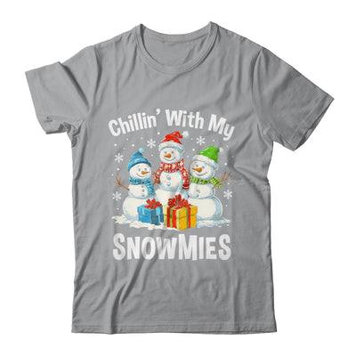Chillin With My Snowmies Ugly Christmas Snowman Family Shirt & Sweatshirt | teecentury
