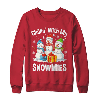 Chillin With My Snowmies Ugly Christmas Snowman Family Shirt & Sweatshirt | teecentury