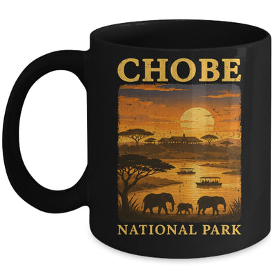 Chobe National Park Travel Botswana Safari Wildlife Retro Mug | teecentury