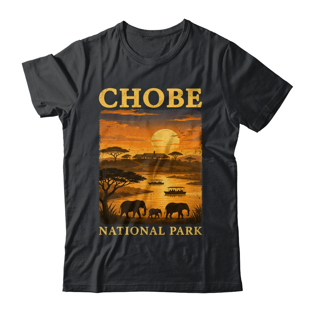 Chobe National Park Travel Botswana Safari Wildlife Retro Shirt & Tank Top | teecentury