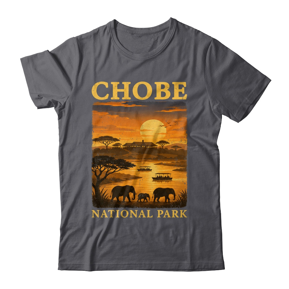 Chobe National Park Travel Botswana Safari Wildlife Retro Shirt & Tank Top | teecentury