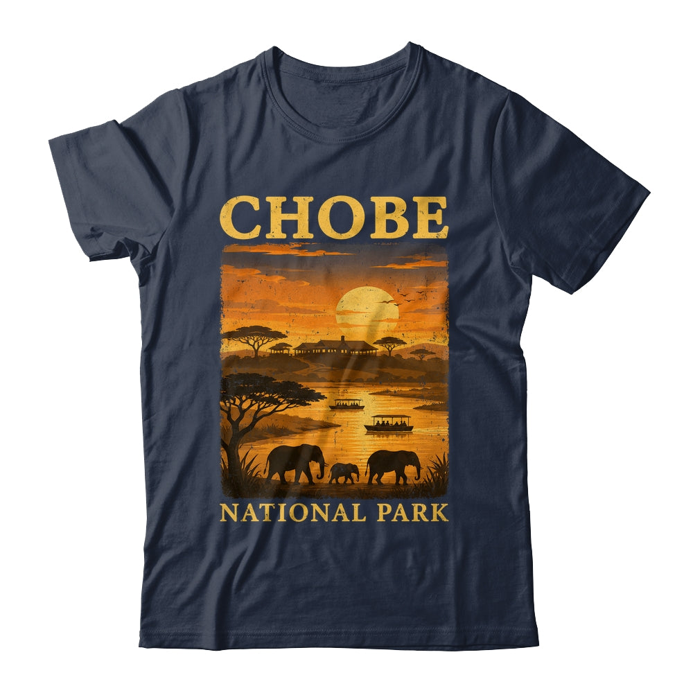 Chobe National Park Travel Botswana Safari Wildlife Retro Shirt & Tank Top | teecentury
