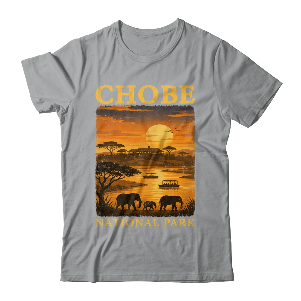 Chobe National Park Travel Botswana Safari Wildlife Retro Shirt & Tank Top | teecentury