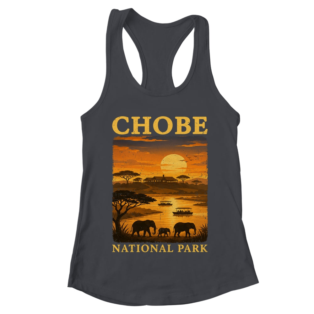Chobe National Park Travel Botswana Safari Wildlife Retro Shirt & Tank Top | teecentury