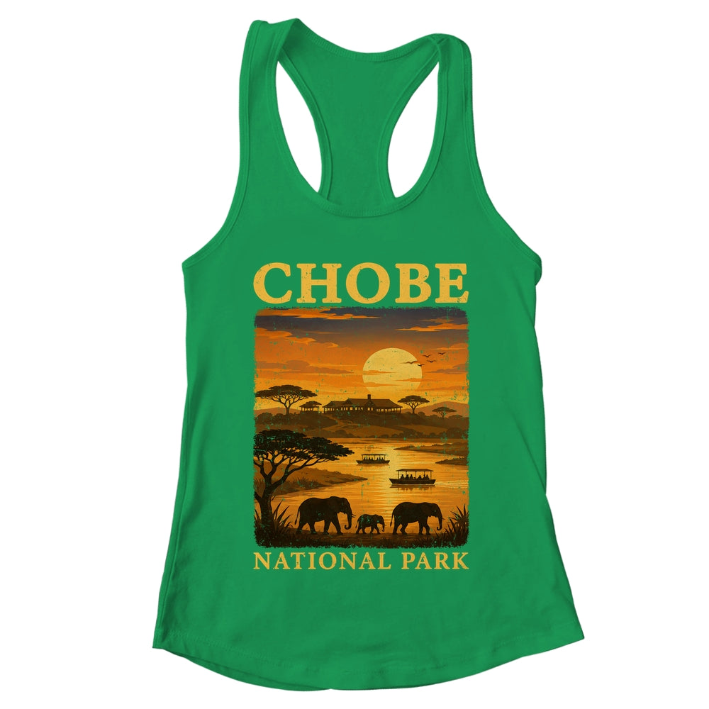 Chobe National Park Travel Botswana Safari Wildlife Retro Shirt & Tank Top | teecentury