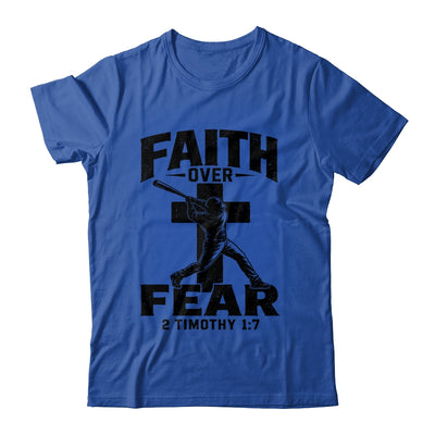 Christian Baseball Faith Over Fear Bible Verse Baseball Boys Shirt & Hoodie | teecentury