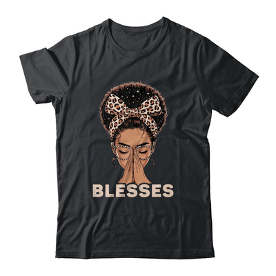 Christian Blessed Black Woman Praying Afro African American Shirt & Tank Top | teecentury