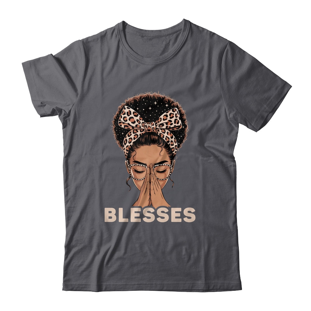 Christian Blessed Black Woman Praying Afro African American Shirt & Tank Top | teecentury