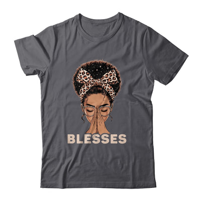 Christian Blessed Black Woman Praying Afro African American Shirt & Tank Top | teecentury