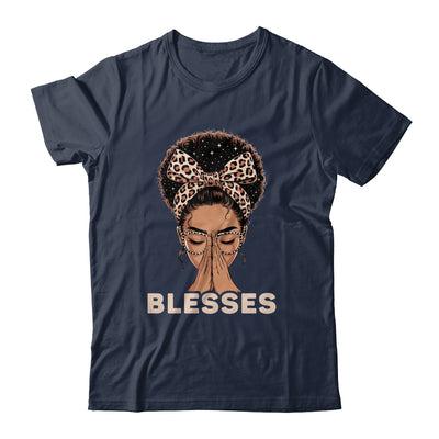 Christian Blessed Black Woman Praying Afro African American Shirt & Tank Top | teecentury