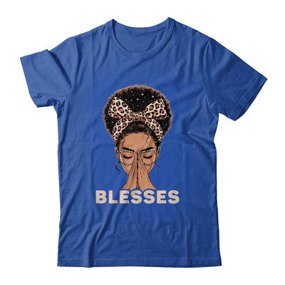 Christian Blessed Black Woman Praying Afro African American Shirt & Tank Top | teecentury