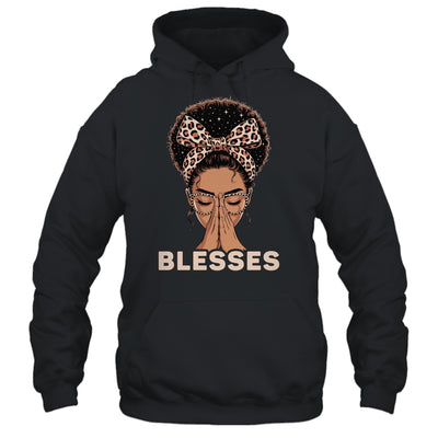 Christian Blessed Black Woman Praying Afro African American Shirt & Tank Top | teecentury