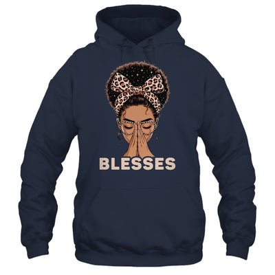 Christian Blessed Black Woman Praying Afro African American Shirt & Tank Top | teecentury