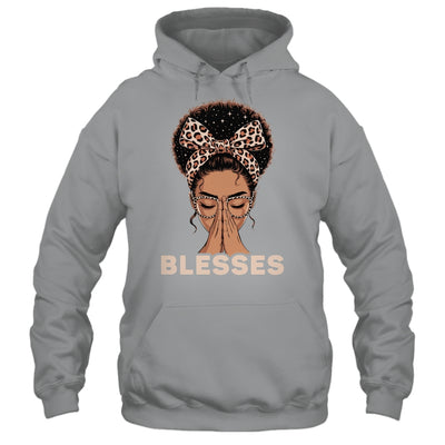 Christian Blessed Black Woman Praying Afro African American Shirt & Tank Top | teecentury