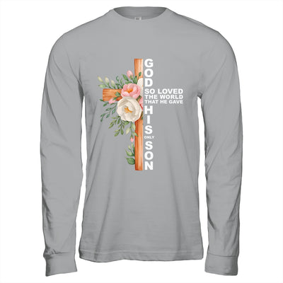 Christian Cross Bible Faith Quote John 3:16 Women Religious Shirt & Hoodie | teecentury