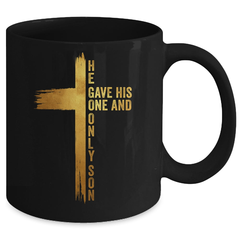 Christian Cross Bible John 3.16 He Gave His One And Only Son Mug | teecentury