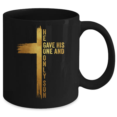 Christian Cross Bible John 3.16 He Gave His One And Only Son Mug | teecentury