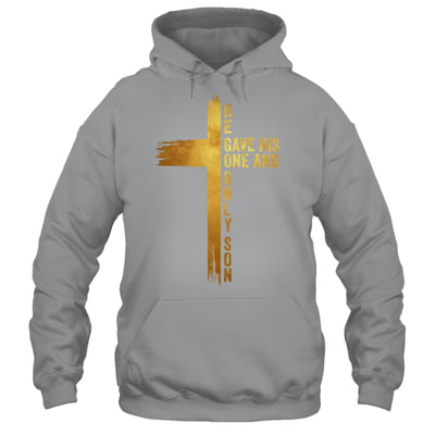 Christian Cross Bible John 3.16 He Gave His One And Only Son Shirt & Hoodie | teecentury