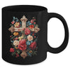 Christian Cross Floral Faith For Women Bible Verse Religious Mug | teecentury
