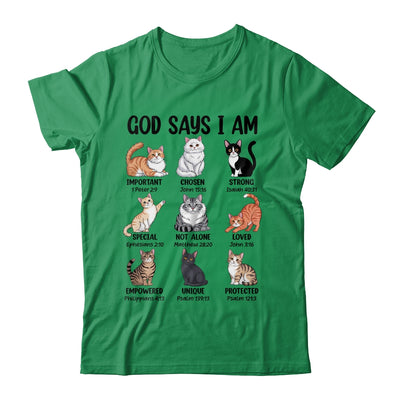 Christian Girl God Says I Am Cat Jesus Faith Bible Verse Shirt & Hoodie | teecentury
