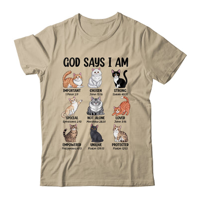 Christian Girl God Says I Am Cat Jesus Faith Bible Verse Shirt & Hoodie | teecentury