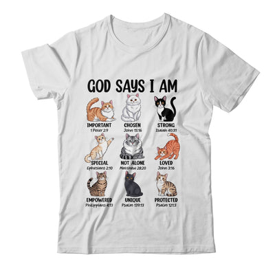 Christian Girl God Says I Am Cat Jesus Faith Bible Verse Shirt & Hoodie | teecentury